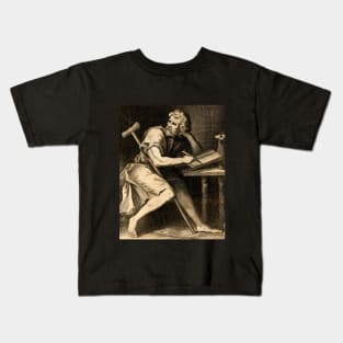 Epictetus Painting Stoic Philosopher Kids T-Shirt